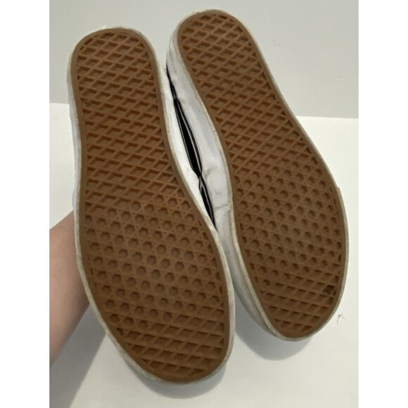 Vans Men's 11.5 Asher Deluxe Sneaker Classic Slip On Checkerboard Black Gray - Picture 7 of 11